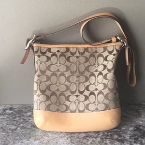Coach Signature and Leather Crossbody